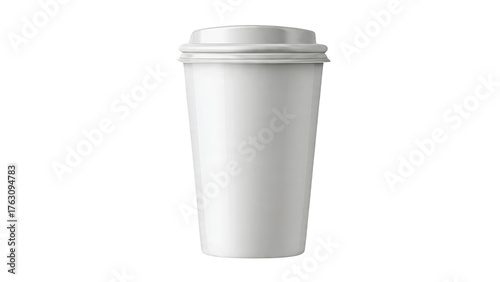 Wallpaper Mural A Plain White Disposable Coffee Cup With A White Lid Isolated On A Transparent Background Transparent Background Torontodigital.ca