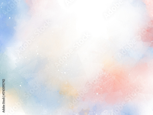 水彩ぼやぼや霞背景