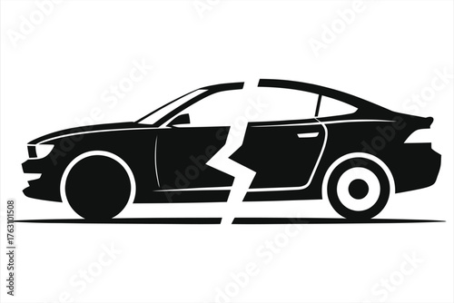 Before & after car repair comparisons: damaged vs repaired sedan side by side, collision restoration auto body repair, dent removal, bumper & paint repair, vehicle restoration, before & after gallery.