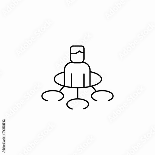 management control oversight icon sign vector