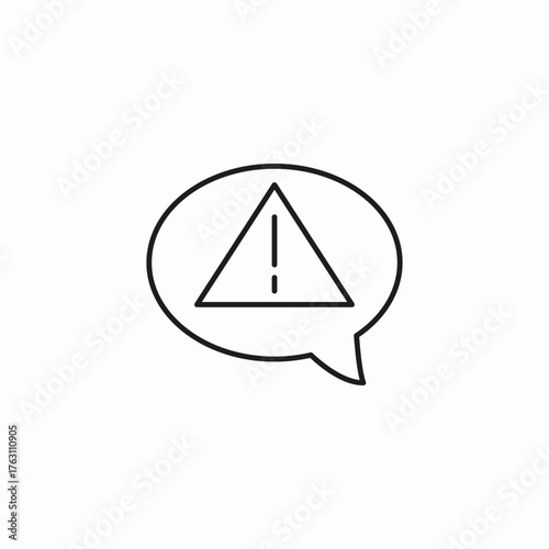 warning alert message icon sign vector