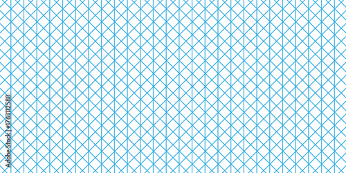 triangular blueprint repeating pattern. Graph guide background for engineering, architect and technical drawing. Repeated lined ruler sheet page template. Vector