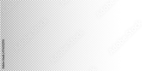 Squared halftone texture background. Check dot faded gradation wallpaper. Black and white square pixels. Abstract glitchy 8 bit video game backdrop. Vector comic bitmap dither screen tone overlay