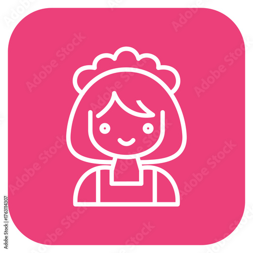 Maid icon vector image. Can be used for House Cleaning.