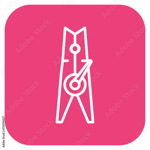 Clothes Pin icon vector image. Can be used for House Cleaning.