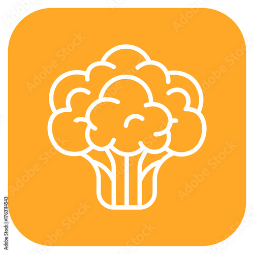 Cauliflower icon vector image. Can be used for Fruits and Vegetables.