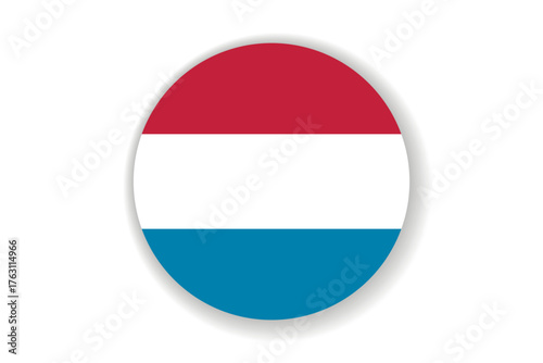 Flag of Luxembourg. Luxembourgish national symbol in official colors. Template icon. Abstract vector background. Round glass light ball, 3D big bubble, sphere. Free Download Flag of Luxembourg. Luxembourgish national symbol in official colors. Template icon. Abstract vector background. Round glass light ball, 3D big bubble, sphere. - GFXLoad