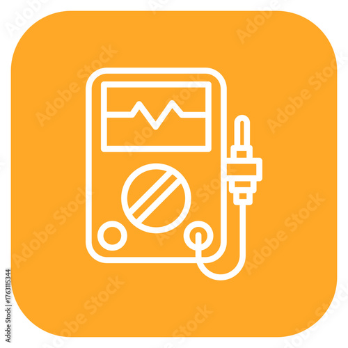 Multimeter icon vector image. Can be used for Electrician Tools.