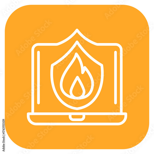 Firewall icon vector image. Can be used for Web Hosting.