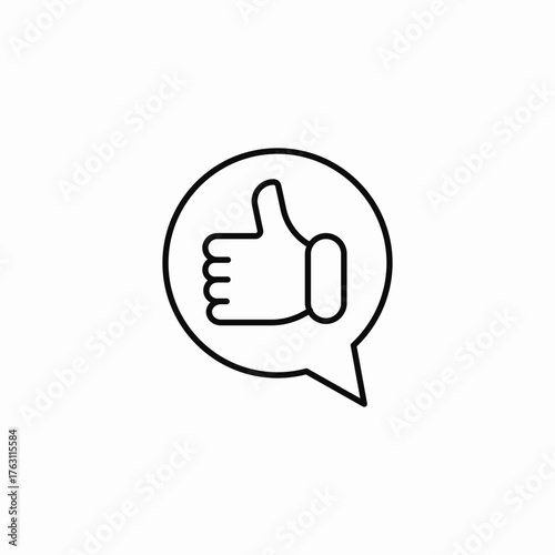 feedback speech bubble icon sign vector