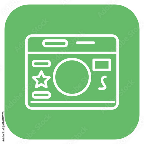 Website Dashboard icon vector image. Can be used for Web Hosting.