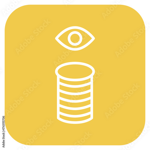 Database Vision icon vector image. Can be used for Web Hosting.