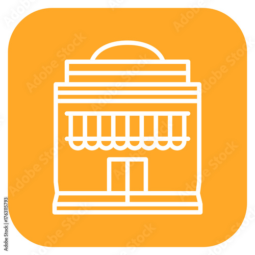 Shopping Mall icon vector image. Can be used for Mall.