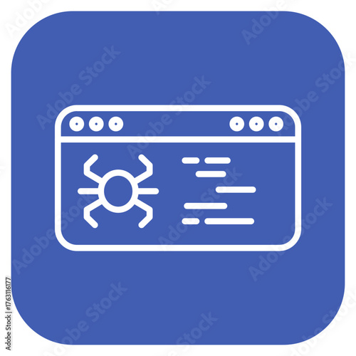 Debug icon vector image. Can be used for Computer Programming.