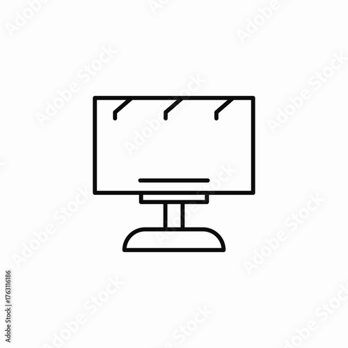 large outdoor billboard icon sign vector