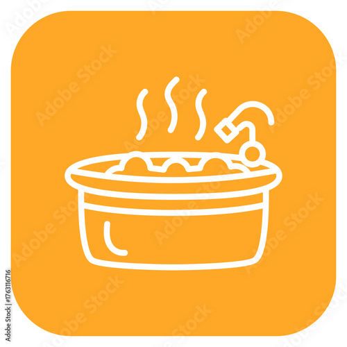 Jacuzzi icon vector image. Can be used for Spa.