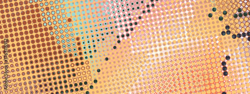 Abstract pop art creative concept. Colorful polka dots retro comics background. Cartoon modern halftone pattern. Design for poster, card, sale banner, empty bubble.