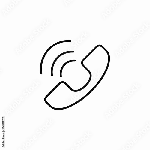 ringing telephone communication call icon sign vector