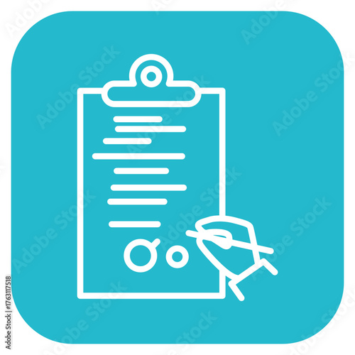 Audit icon vector image. Can be used for Online Marketing.