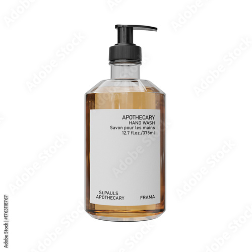 plastic bottle of liquid