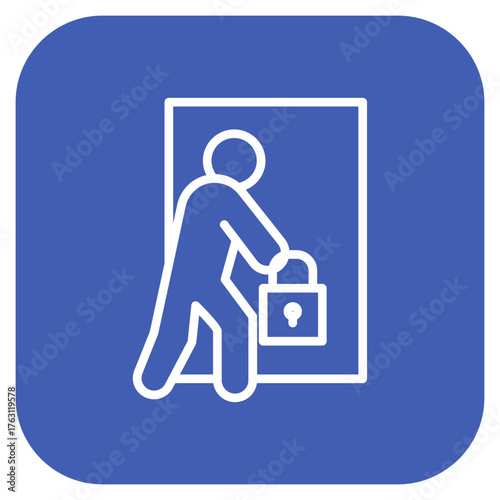 Burglary icon vector image. Can be used for Prison.