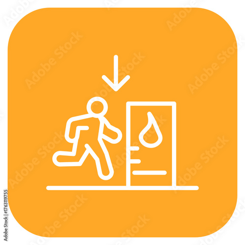 Evacuation icon vector image. Can be used for Natural Disaster.