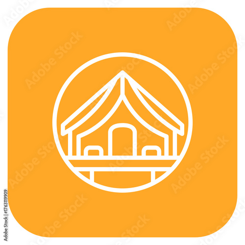 Shelter icon vector image. Can be used for Natural Disaster.