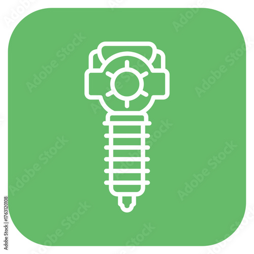 Motor icon vector image. Can be used for Electric Circuits.