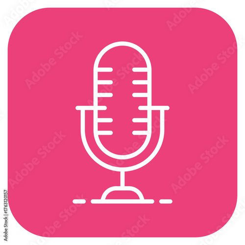 Microphone icon vector image. Can be used for Electric Circuits.