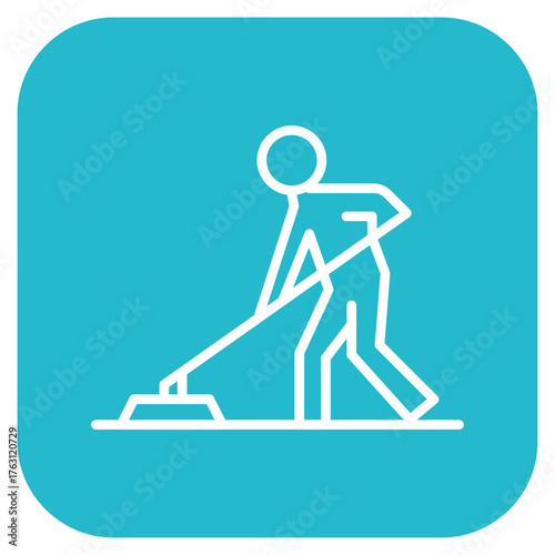 Mopping icon vector image. Can be used for Cleaning and Dusting.