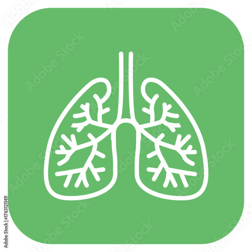 Bronchi icon vector image. Can be used for Human Anatomy.