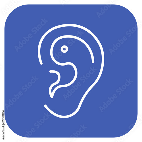 Inner Ear icon vector image. Can be used for Human Anatomy.