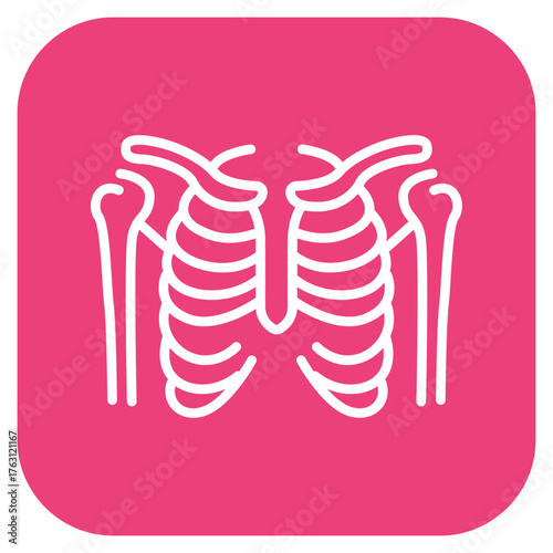 Humerus icon vector image. Can be used for Human Anatomy.