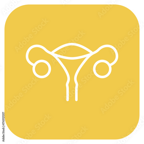 Ovaries icon vector image. Can be used for Human Anatomy.