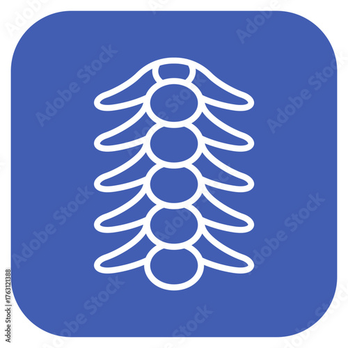 Spinal Cord icon vector image. Can be used for Human Anatomy.