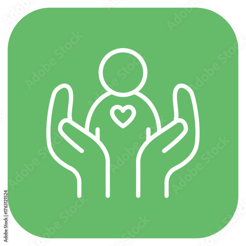Kindness icon vector image. Can be used for Personality Traits.