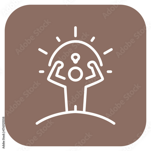 Perseverance icon vector image. Can be used for Personality Traits.