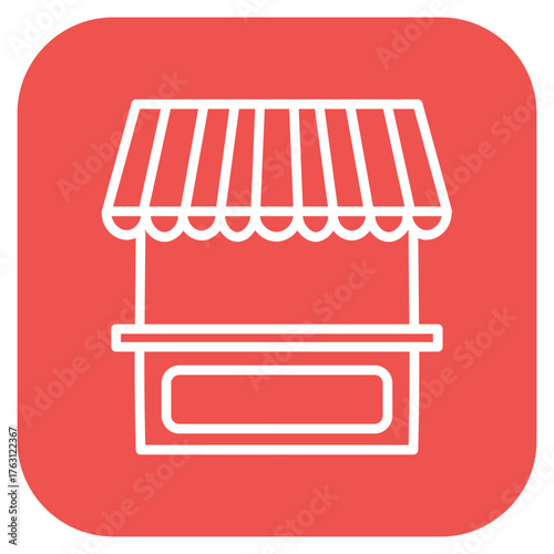Concession Stand icon vector image. Can be used for Amusement Park.