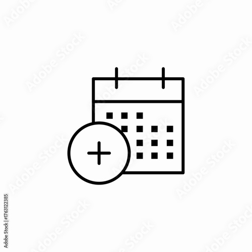 add new event icon sign vector
