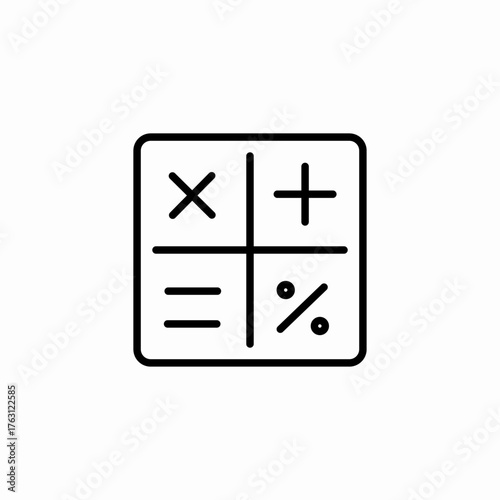 calculation math operations icon sign vector