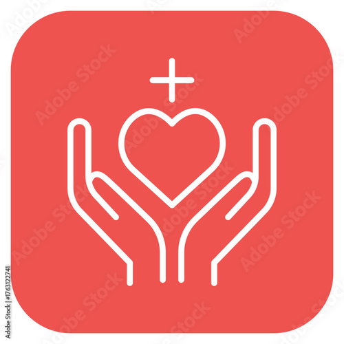 Compassion icon vector image. Can be used for Leadership.