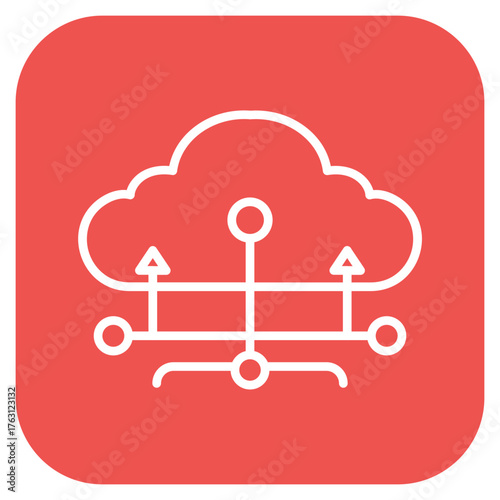 Network Uptime icon vector image. Can be used for Networking.