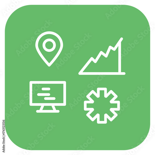 Network Efficiency icon vector image. Can be used for Networking.