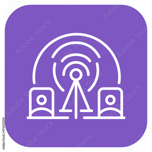 Network Coverage icon vector image. Can be used for Networking.