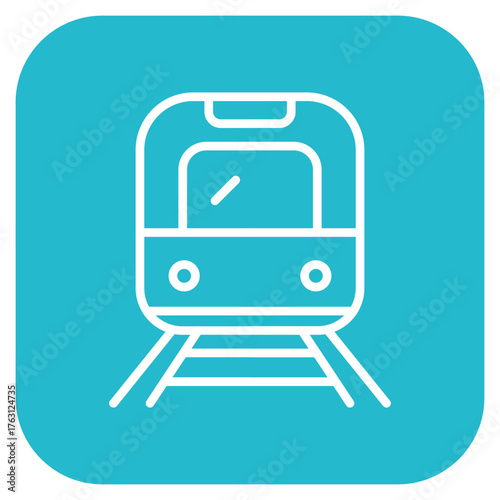 Light Rail icon vector image. Can be used for Earth Day.