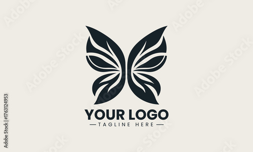Free Download Iconic butterfly logo representing freedom and elegance in minimalist modern vector illustration design - GFXLoad