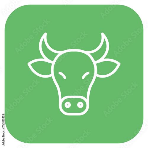 Cattle icon vector image. Can be used for Festa Junina.