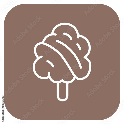 Cotton Candy icon vector image. Can be used for Festa Junina.
