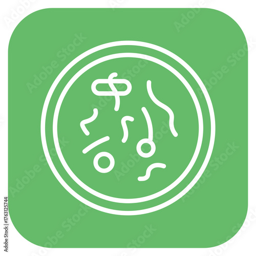 Bacteria Petri Dish icon vector image. Can be used for Infectious Diseases.