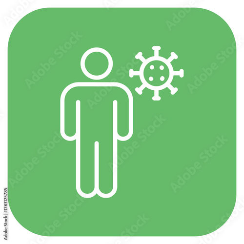 Infected Person icon vector image. Can be used for Infectious Diseases.